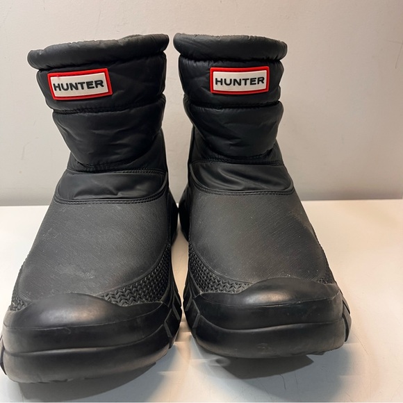 Hunter Intrepid Short Snow Boots, Black, size 7 - Picture 6 of 12